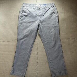 Peter Manning Pants Mens 36x28 Blue Khaki Slim Fit Chino Short Inseam Casual